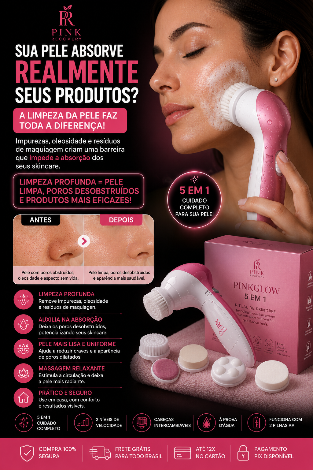 PinkGlow 5 in 1™ | Skincare Premium